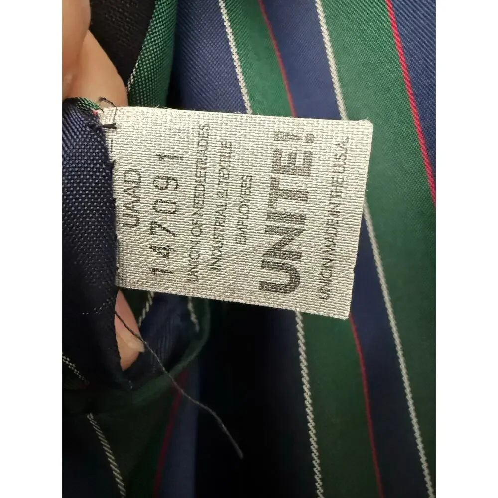 Vintage Tommy Hilfiger Heritage Black Wool Blazer – Made in USA – Size 46L vguc